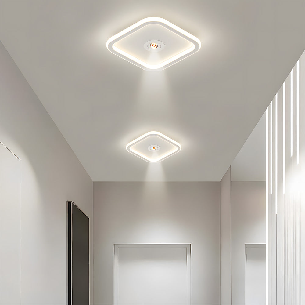 Modern Angle Adjustable Acrylic Iron LED Ceiling Lights for Living Room