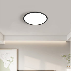 Minimalist Black Acrylic LED Flush Ceiling Lights For Living Room