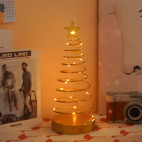 Modern Gold Tree Lights LED Christmas Lightings for Bedside