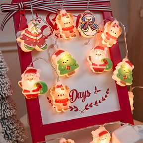 Santa Claus Christmas Tree Snowman Decorative String Lights