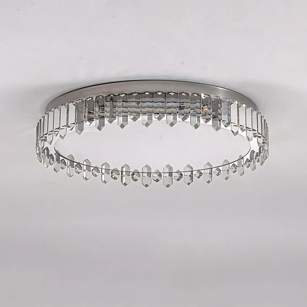 Flush Mount Crystal Ceiling Lights for Living Room Bedroom