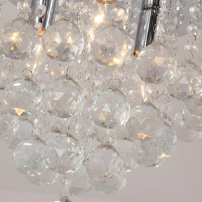 Crystal Chandelier Ceiling Light for Living Room in Silver