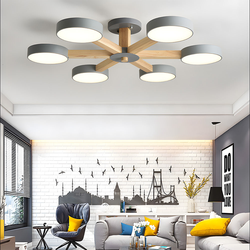 Nordic Multi Round LED Living Room Ceiling Lights