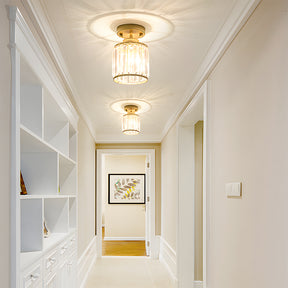 Mini Cylinder Crystal Hallway Ceiling Lights