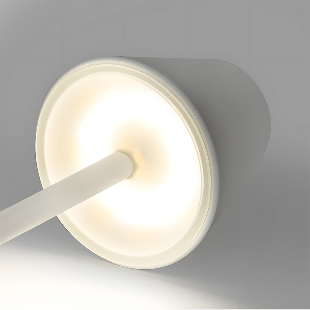 Tall-Stem Mushroom Acrylic Rechargeable Touch Control Table Lamp for Bedroom