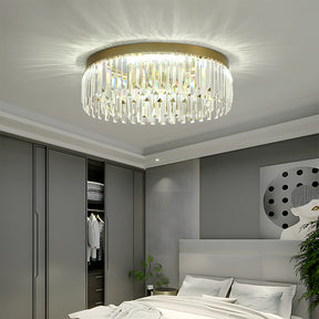 Round Led Crystal Ceiling Light for Living Room