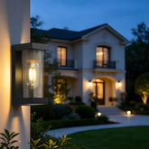 Vintage Aluminium Glass Wall Lights for Entryway Patio