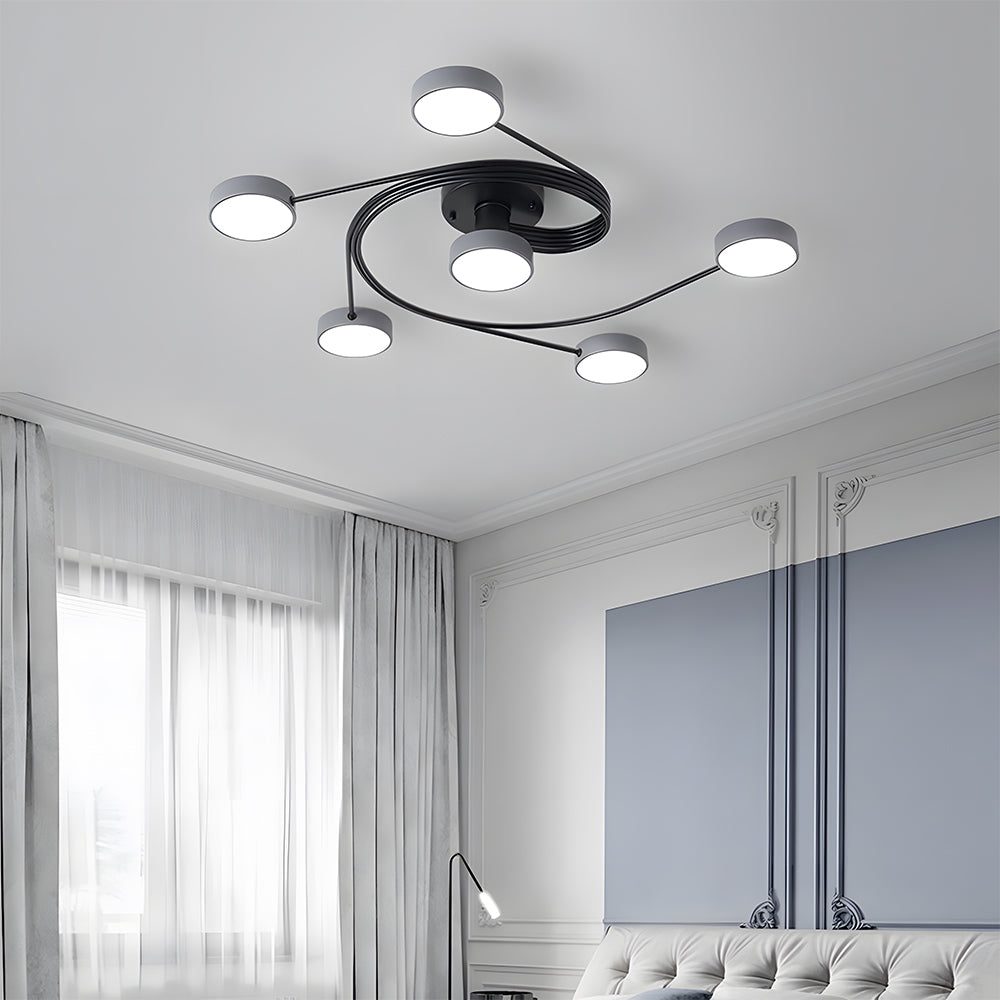 Modern Flush Mount Chandelier Nordic Ceiling Light Fixture