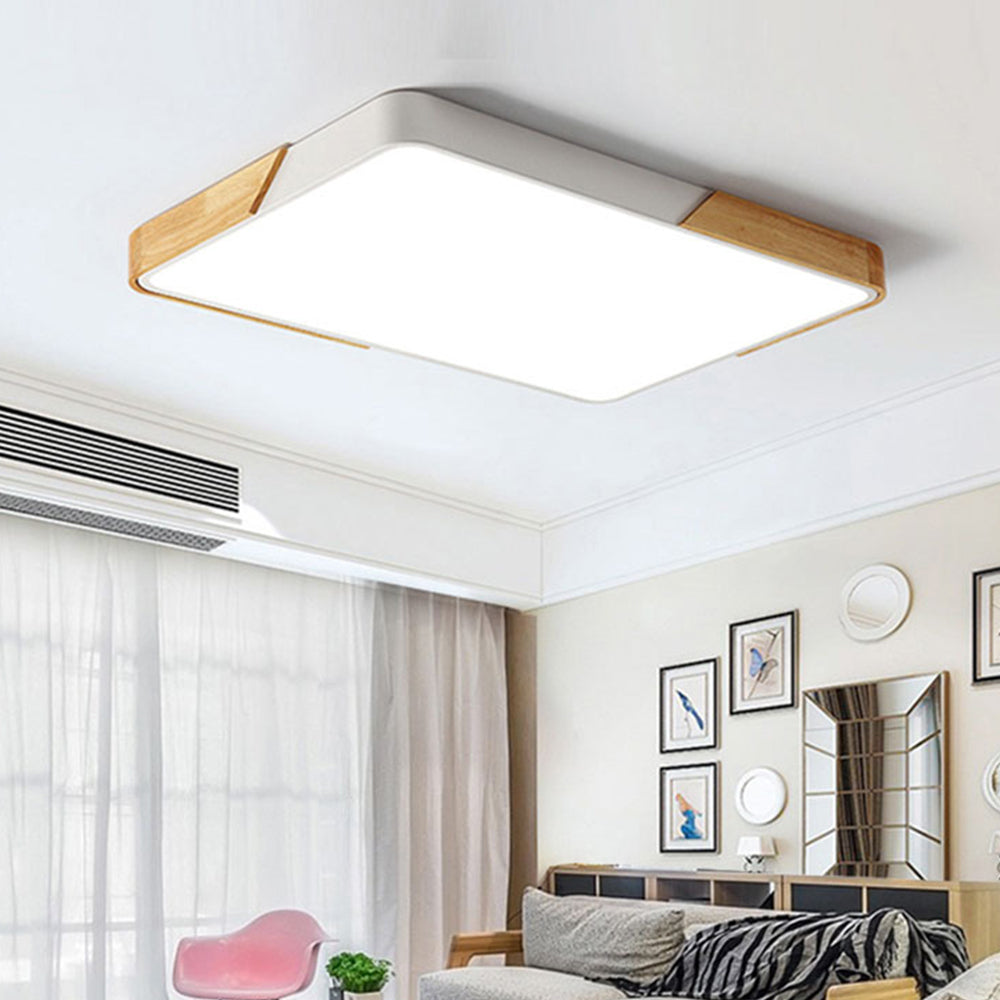 Nordic Modern Rectangle LED Living Room Ceiling Light