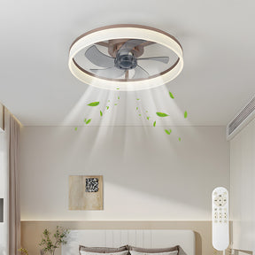 Modern LED Ceiling Fan with Light Remote Control Ceiling Fan for Living Room Dining Room