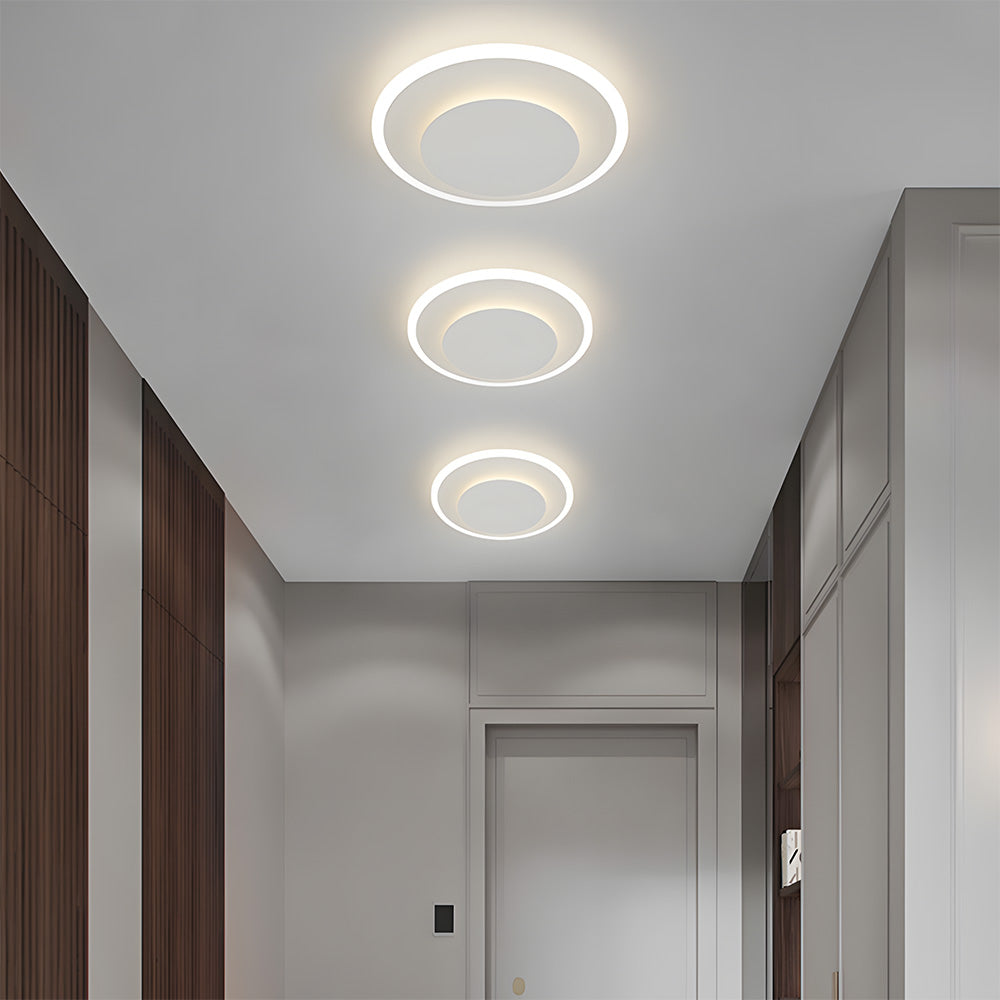 Modern Acrylic Iron LED Flush Mount Ceiling Lights for Bedroom