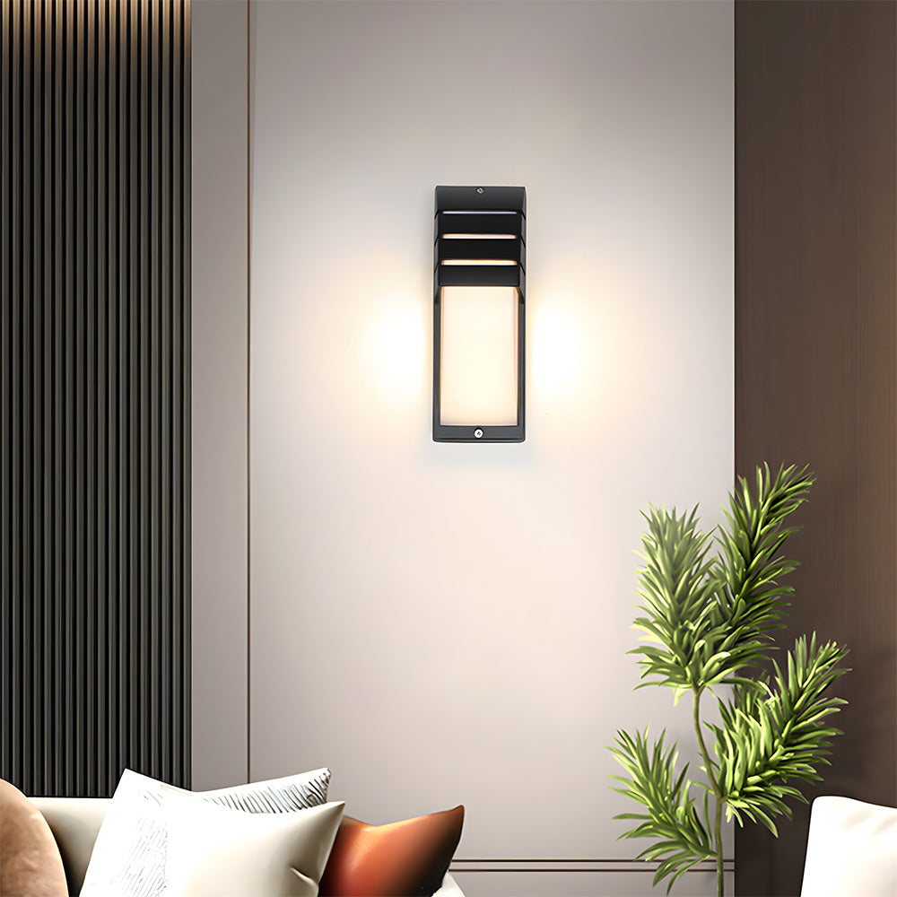 Stylish IP65 Motion Sensor Acrylic LED Outdoor Wall Lights for Entryway