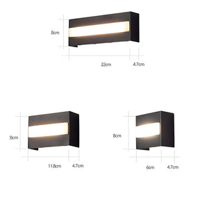 Black Outdoor LED Wall Lights for Patio Garage