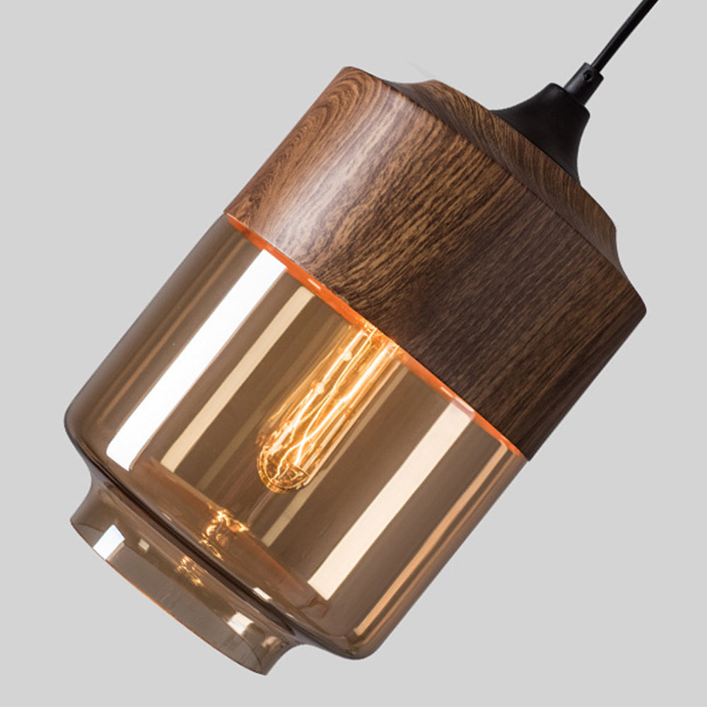 Retro Brown Organic Dining Room Pendant Lights