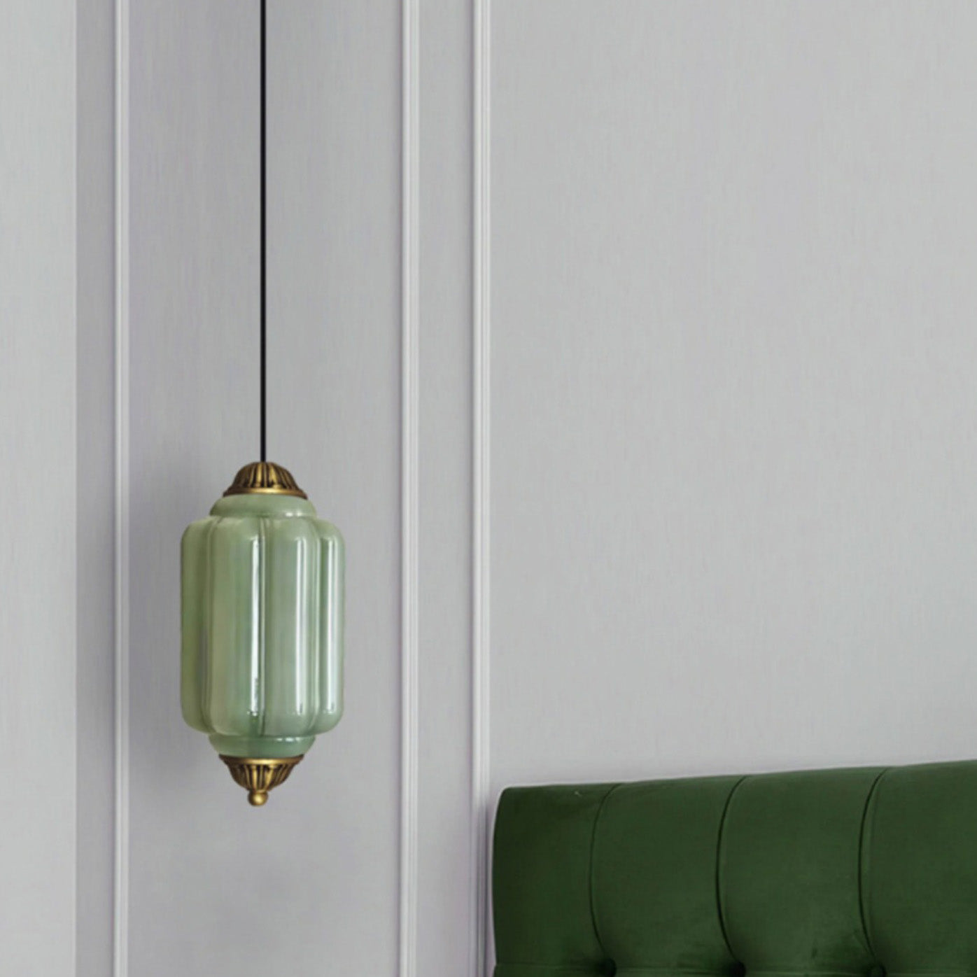 Modern Glass Light With Colored Glass Shade for Living Room