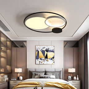 Design Circular Flush Mount LED Bedroom Ceiling Light