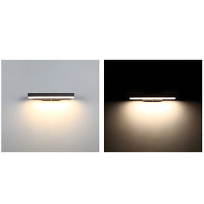 Modern IP54 Waterproof Linear PIR Motion Sensor LED Outdoor Wall Lights for Patio