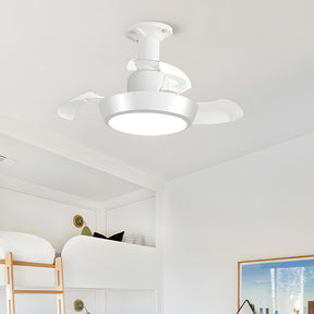 Minimalist 3-Blade Ceiling Fan with Lights for Dormitory Bedroom