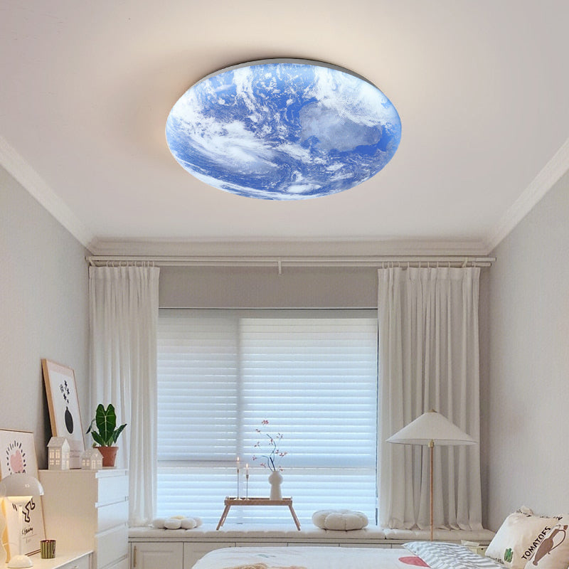 Simple Minimalist Moon Round LED Ceiling Light