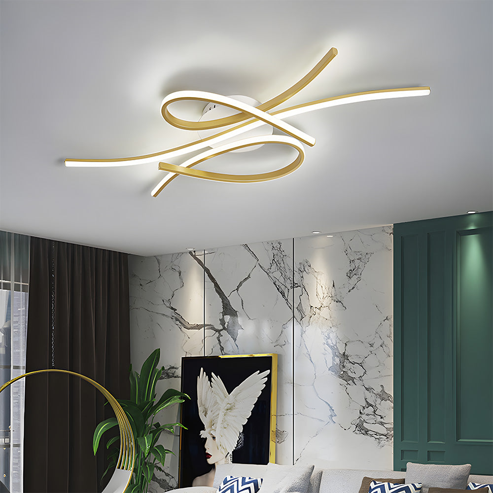 Unique Creative Musical Notes Living Room LED Ceiling Lamp