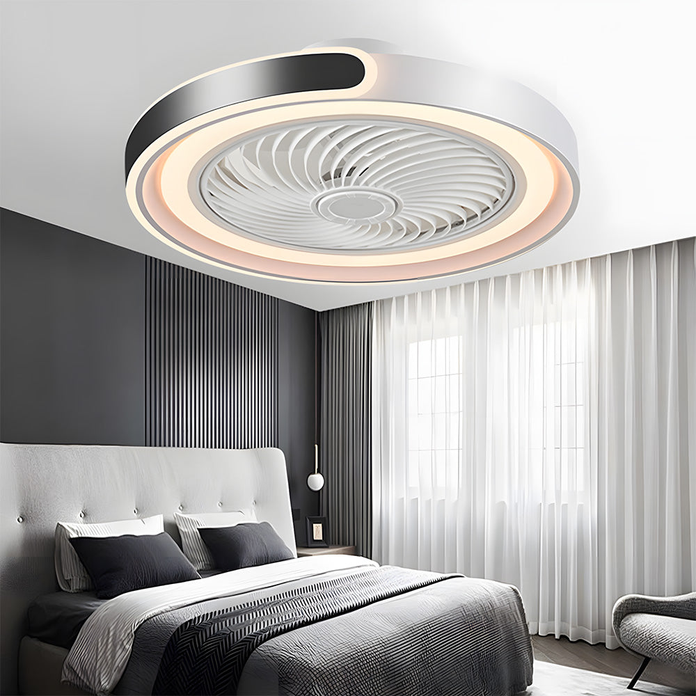 Modern LED Dimmable Ceiling Fan With Remote Light