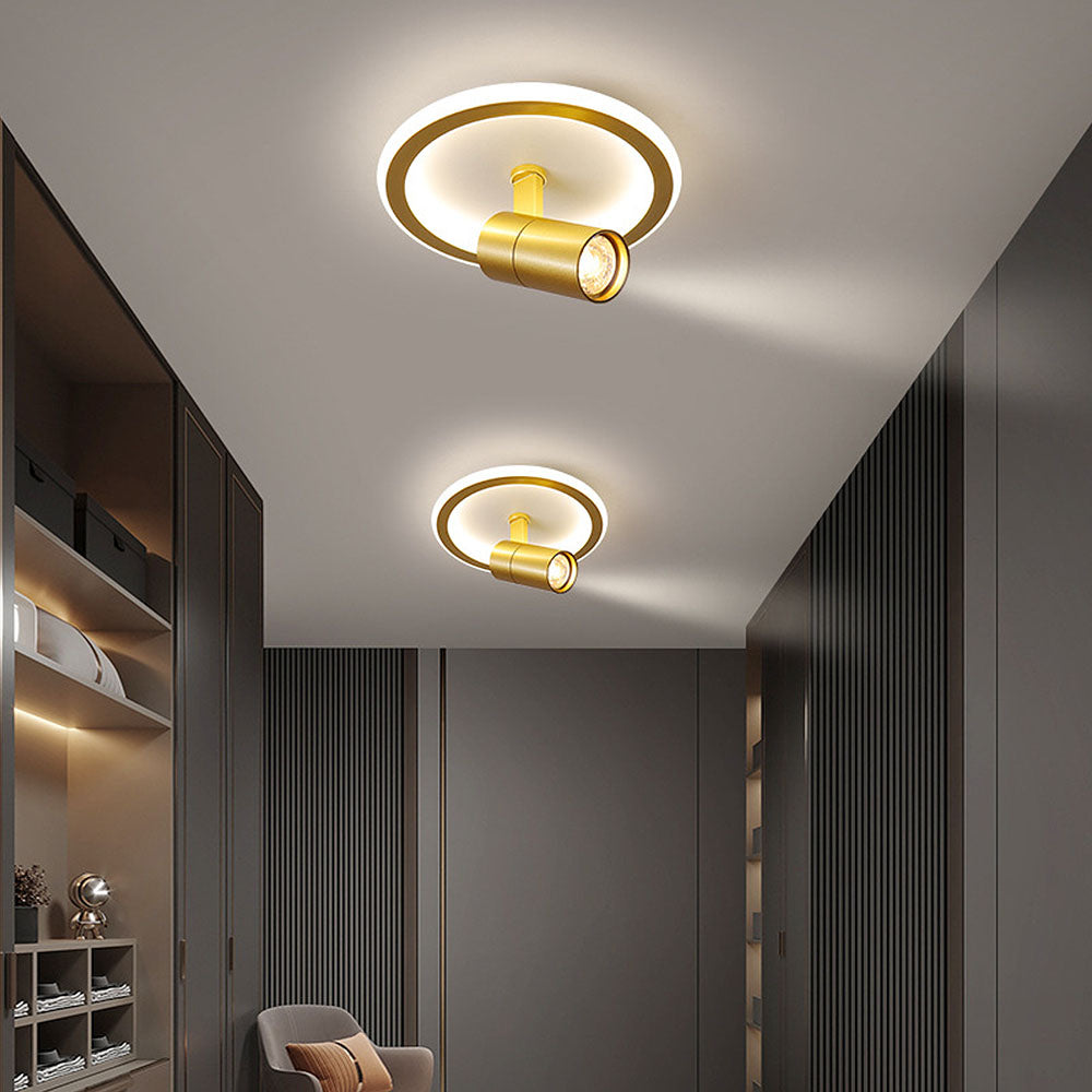 Round and Square LED Ceiling Track Light Fixture