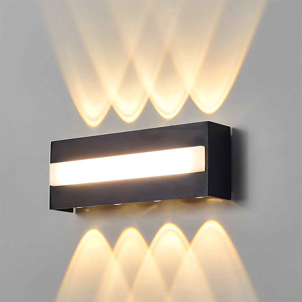 Black Outdoor LED Wall Lights for Patio Garage