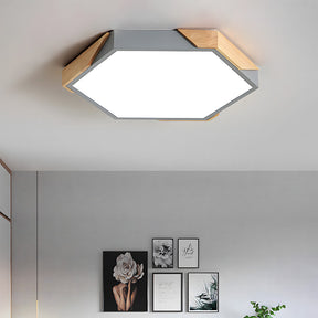 Modern Flush Mount Hexagonal LED Ceiling Lights for Hallway
