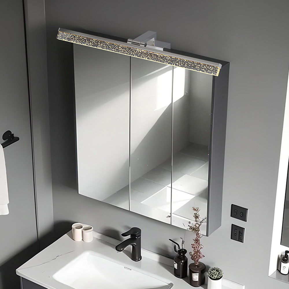 Modern Metal Straight Mirror Bathroom Wall Lighting