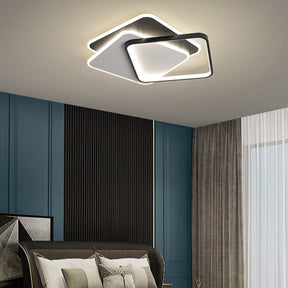 Industrial Iron Black Flush LED Ceiling Lights For Living Room