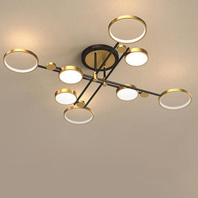 Modern Rings LED Living Room Ceiling Light