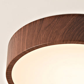 Nordic Wood LED Flush Mount Ceiling Light Minimalist Lamp for Bedroom