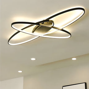Modern Minimalist Black LED Ceiling Light