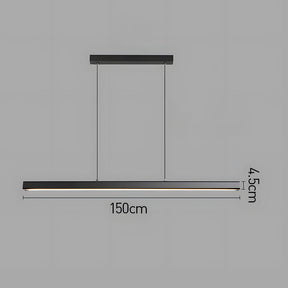 Minimalist One-line Long LED Dining Room Pendant Lights