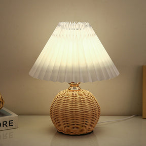 Modern Simple Bamboo Weaving Table Lamps