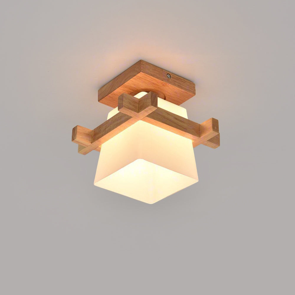 Retro Organic Wood Living Room Ceiling Lights