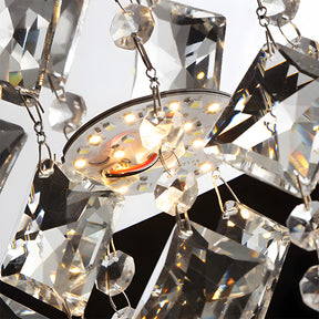 Modern Glam Crystal LED Ceiling Lights for Dining Room Lounge