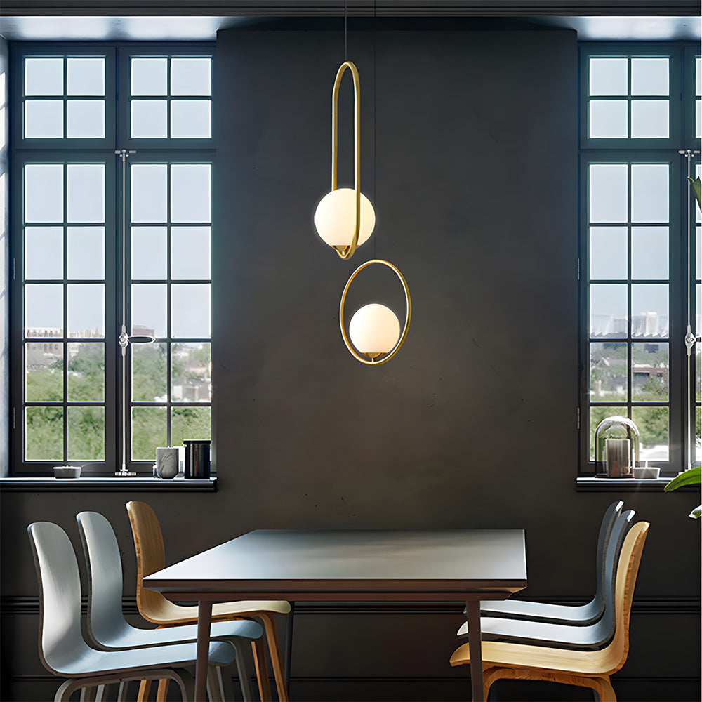 Nordic Luxury Glass Pendant Lights for Kitchen Island Dining Room