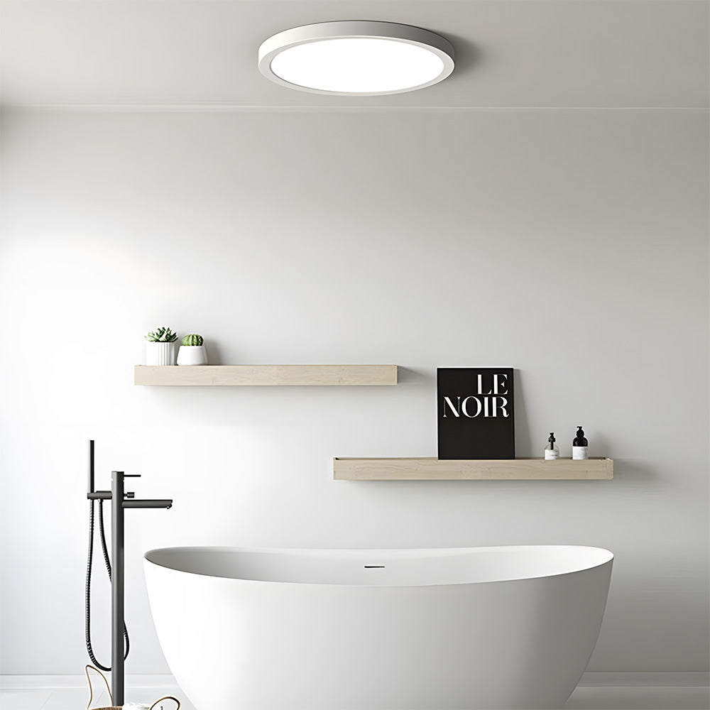 IP65 Round Slim Flush Plastic&PC LED Outdoor Ceiling Light for Patio