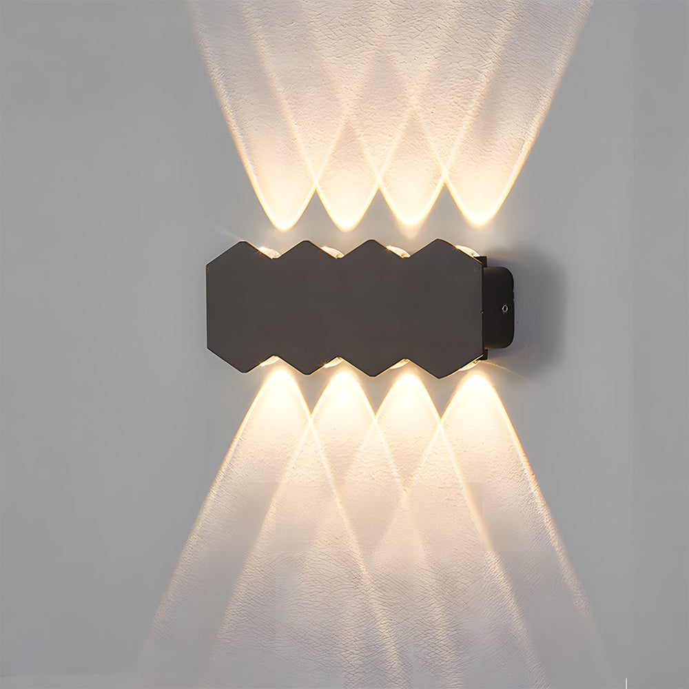 Modern Shield Shape Aluminium LED Outdoor Wall Lights for Yard Patio