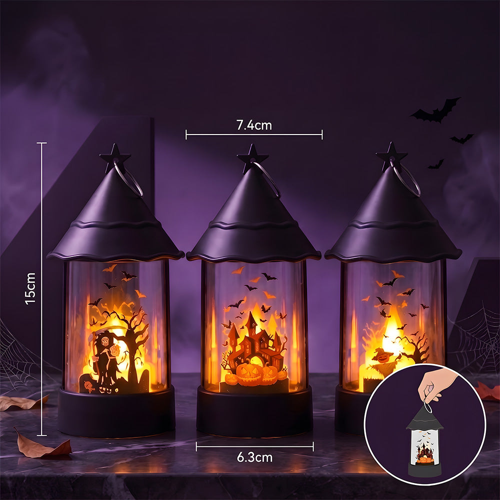 Halloween Indoor Decorations Castle Ghost LED Table Lamp for Night Party