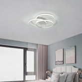 Modern Minimalist White Circle Iron LED Ceiling Lights For Living Room