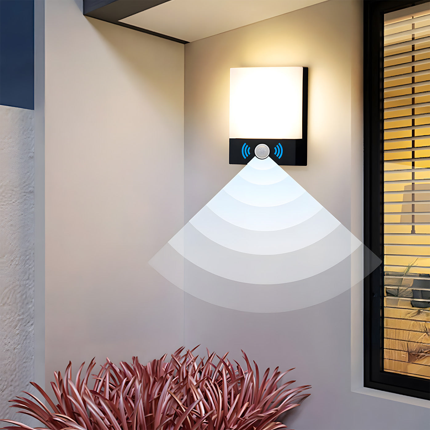 Modern Waterproof IP65 PIR LED Outdoor Wall Lights for Garden