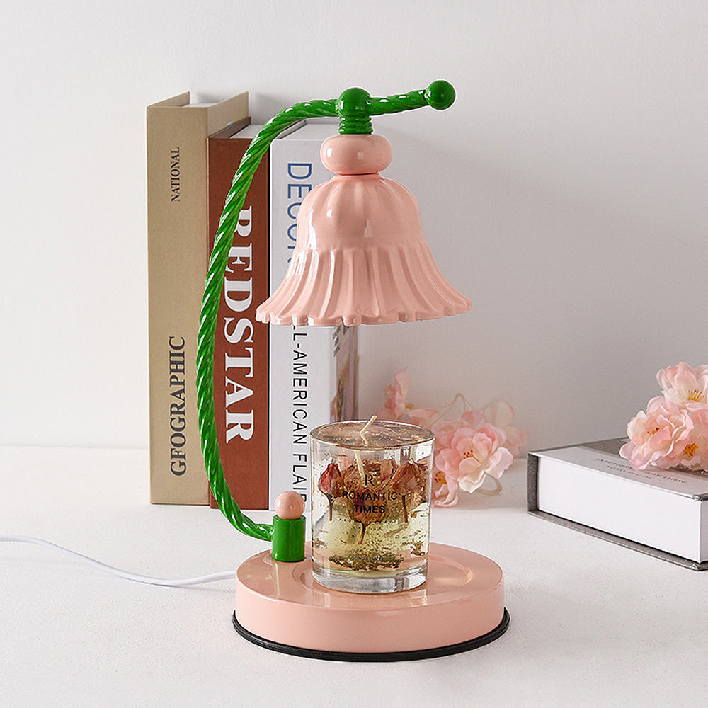 Modern Glass Pink Bedroom Table Lamp