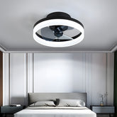 Modern Low Profile Ceiling Fan with Light 6 Speeds Reversible DC Motor Fan Light