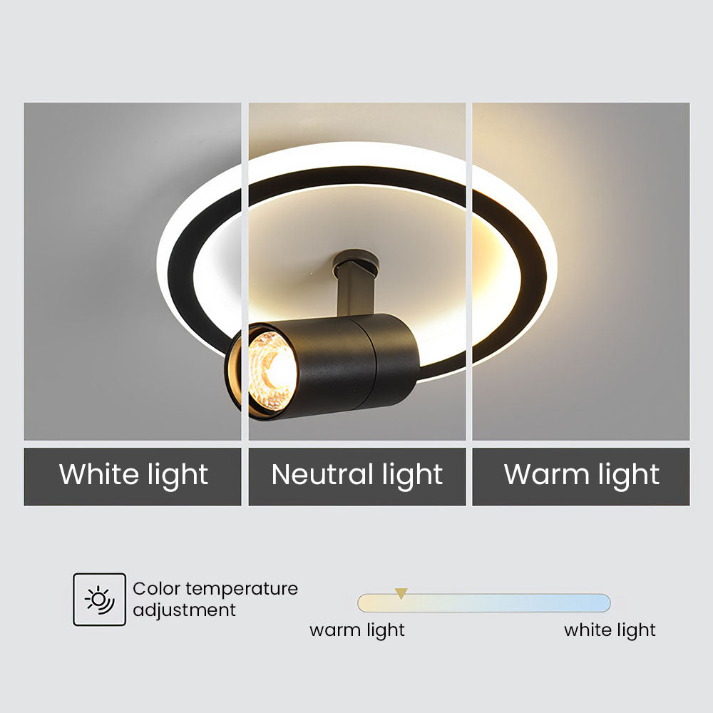 Round and Square LED Ceiling Track Light Fixture