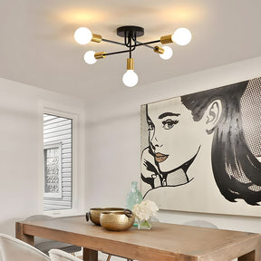 Industrial Style Semi-Flush Mount Ceiling Lights for Living Room