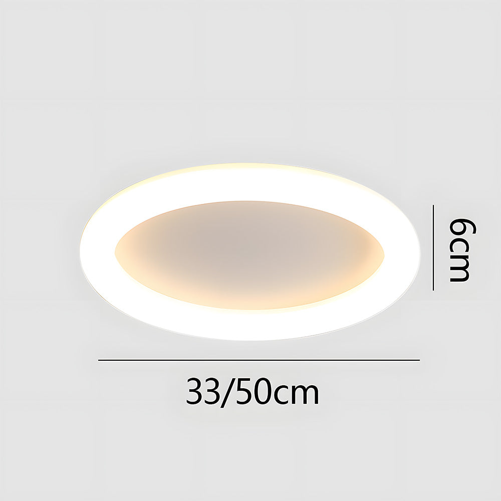 Minimalist Nordic White LED Ceiling Light For Living Room