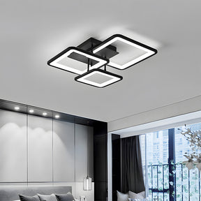 Modern LED Ceiling Light, Black Acrylic Ceiling Lamp for Living Room