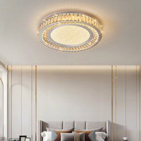 Luxury Crystal LED Ceiling Light Modern Round Chandelier for Living Room